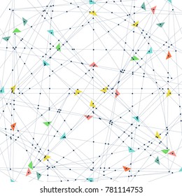 Vector abstract geometric simple structure background template