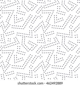 Vector abstract geometric stripes seamless pattern background