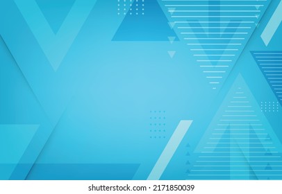 Vector abstract geometric triangle arrow concept.blue vector background