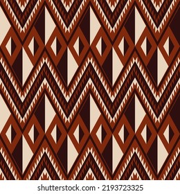 Vector abstract geometric triangle zigzag shape background. African southwest color design seamless pattern. Use for fabric, textile, interior decoration elements, upholstery, wrapping.