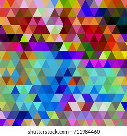 Vector Abstract Geometric Triangular Background. Trendy Triangle Polygonal Mosaic Template Pattern. 

