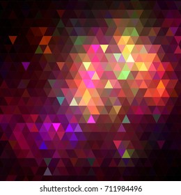 Vector Abstract Geometric Triangular Background. Trendy Triangle Polygonal Mosaic Template Pattern. 
