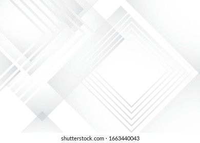 Vector abstract geometric white and gray color background. 