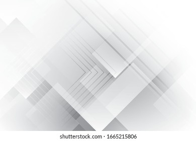 Vector abstract geometric white and gray color background. 
