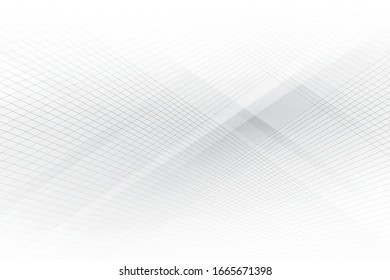 Vector abstract geometric white and gray color background with modern stripes. 