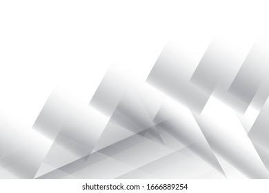Vector abstract geometric white and gray color background. 