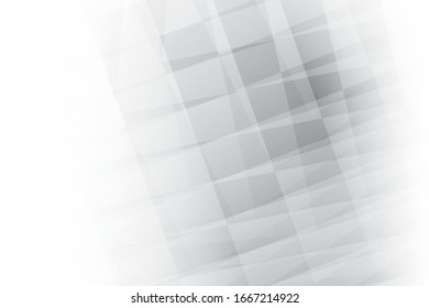 Vector abstract geometric white and gray color background. 