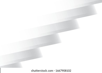 Vector abstract geometric white and gray color background. 