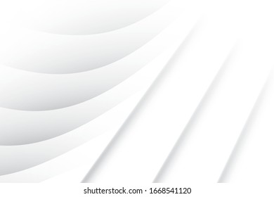 Vector abstract geometric white and gray color background. 