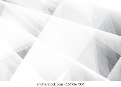 Vector abstract geometric white and gray color background. 
