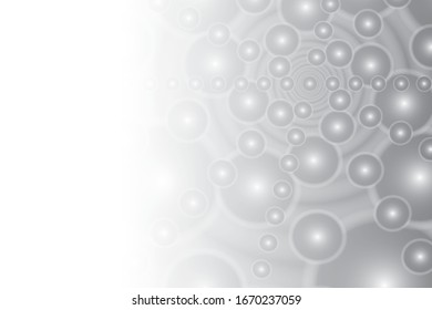 Vector abstract geometric white and gray color background with round shape. 