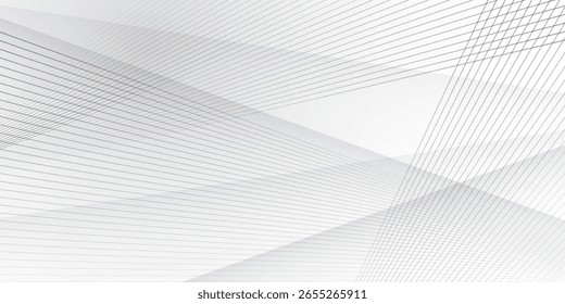 Vetor abstrato geométrico branco e fundo de cor cinza com listras modernas. Eps10