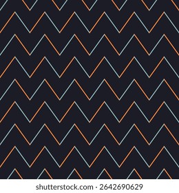 Vector abstract geometric zigzag colorful pattern. Modern Zigzag pattern.