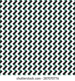 Vector abstract geometric zigzag seamless pattern. Endless texture background