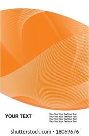 Vector abstract geometrical background (orange)