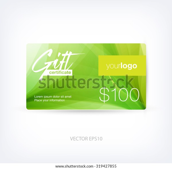 vector abstract gift card design template stock vector gift card design template