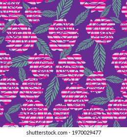 Vector abstract gingham roses seamless pattern background. Suitable for fabric, clothing, fashion, scrapbooking, wrapping paper, packaging and other design projects. 