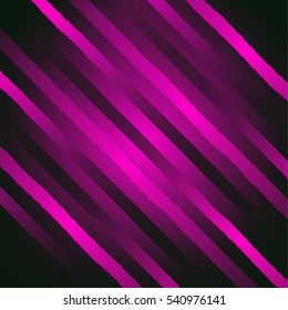 Vector abstract glamour background with diagonal lines and strips. Shiny violet backdrop
