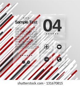 Vector abstract glass template design