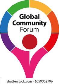Vector abstract, Global community forum