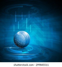 vector abstract globe innovation concept background