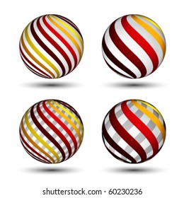 Vector Abstract Globes Stock Vector Royalty Free Shutterstock