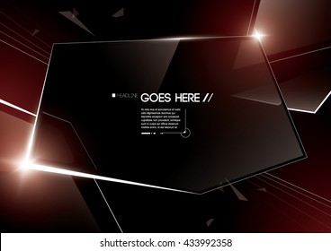 Vector of abstract glossy background