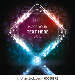 Plano de Fundo com Brilho Abstrato do Vetor