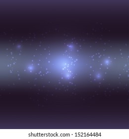 Vector abstract glowing background blue cosmos