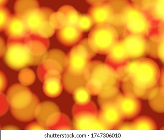 Vector abstract glowing background, golden bright yellow and red colors, shine effects, graphic backdrop template, banner, holidays abstraction.