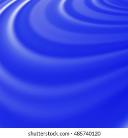 Vector Abstract Glowing Blue Waves. Smooth Swirl Light Background