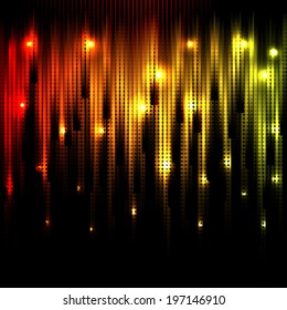Vector abstract glowing disco background. Eps10