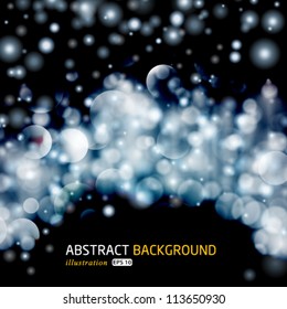 Vector abstract glowing illustration background.