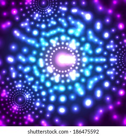 Vector abstract glowing micro cosmos background. Eps10
