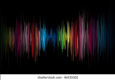 Vector abstract glowing music background