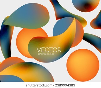 Vector abstract glowing shapes background