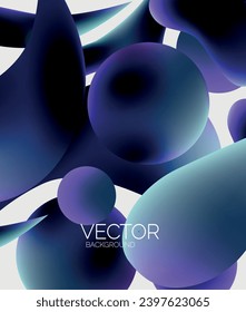 Vector abstract glowing shapes background