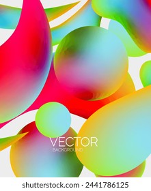 Vector abstracto resplandeciente formas fondo