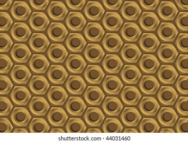Vector abstract of gold bolts as a background