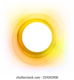 Vector Abstract Golden Circle. Good idea for greeting cards, invitations, banners. Free place for your text
