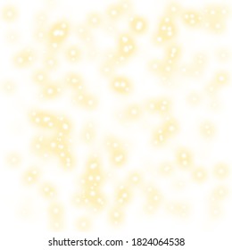 Vector abstract golden light particles 