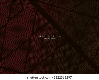  Vector abstracto de fondo dorado de lujo con elementos gráficos geométricos, adecuado para afiches, volante, tablero digital, web, diseño conceptual, etc.