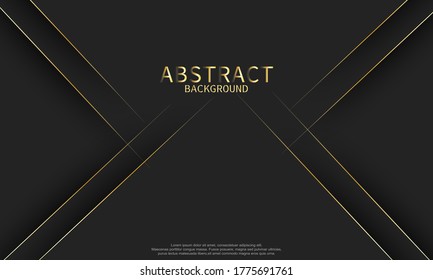 Vector abstract golden luxury backgrounds with geometric graphic elements for poster, flyer, digital board and concept design.