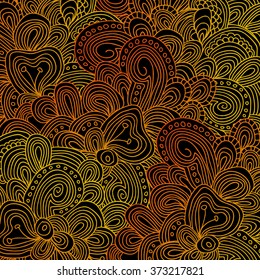 Vector abstract golden tracery. Can be used as card, invitation.