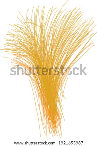 vector abstract golden yellow lines like wheat