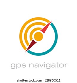 Vector abstract  gps navigator 