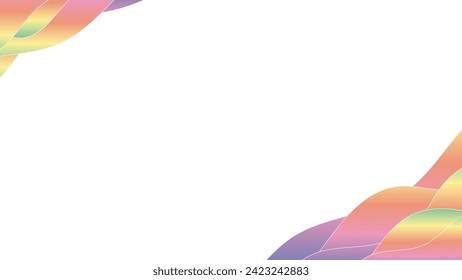 vector abstract gradient background, liquid spectrum waves