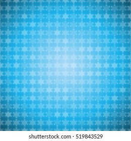 Vector abstract gradient blue background with hexagon pattern.
