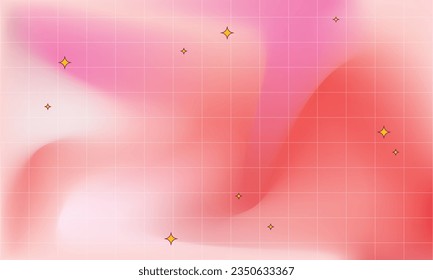 Vector abstract gradient blur design background. Style y2k background.