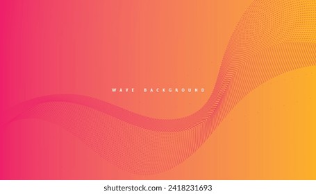 Vector abstract gradient wave background